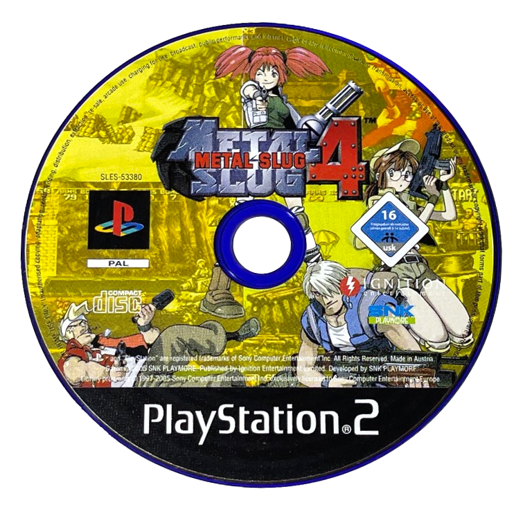 Metal slug best sale 4 ps2
