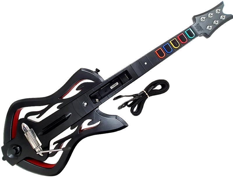 Warriors of Rock Guitar Hero Nintendo Wii Wireless Controller  + Strap (Pre-Owned)