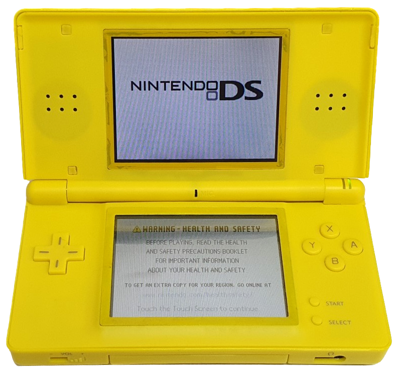 Nintendo DS Lite Yellow Pikachu Retrofit + USB Charger (Pre-Owned)