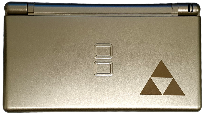 Nintendo DS Lite Legend of Zelda Phantom Hourglass Gold Retrofit + USB Charger (Refurbished)