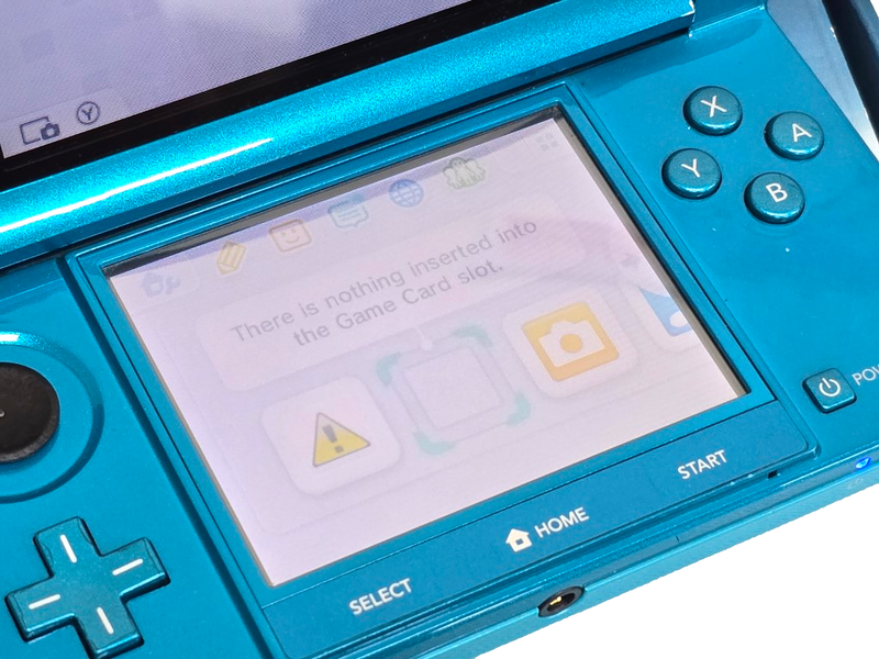 Aqua Blue Nintendo 3DS  Console Boxed with 2GB SD Card (Pre-Owned)