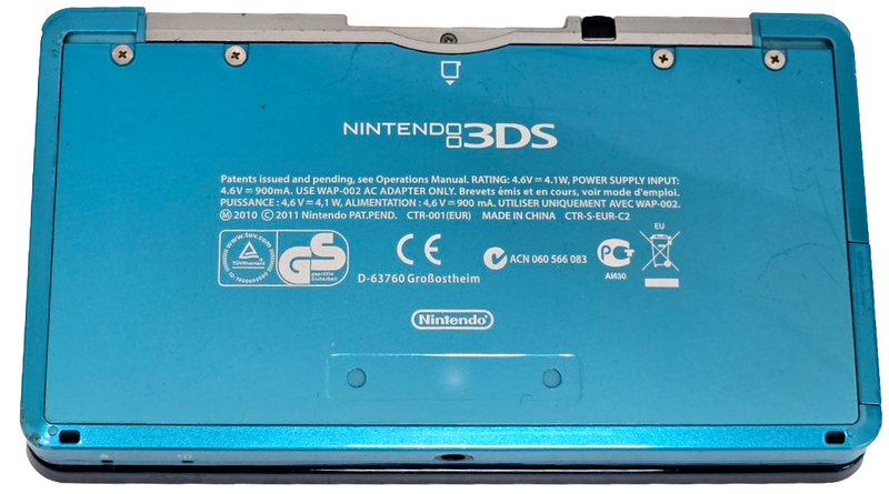 Aqua Blue Nintendo 3DS  Console Boxed with 2GB SD Card (Pre-Owned)