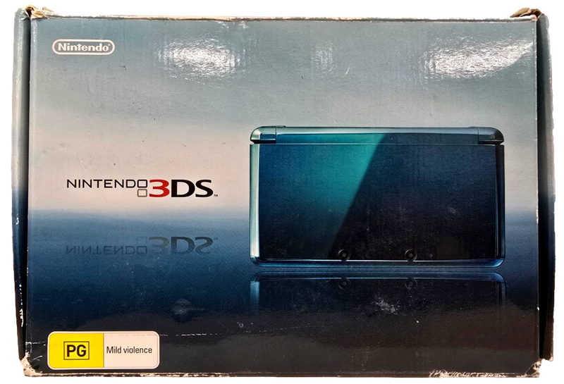 Aqua Blue Nintendo 3DS  Console Boxed with 2GB SD Card (Pre-Owned)