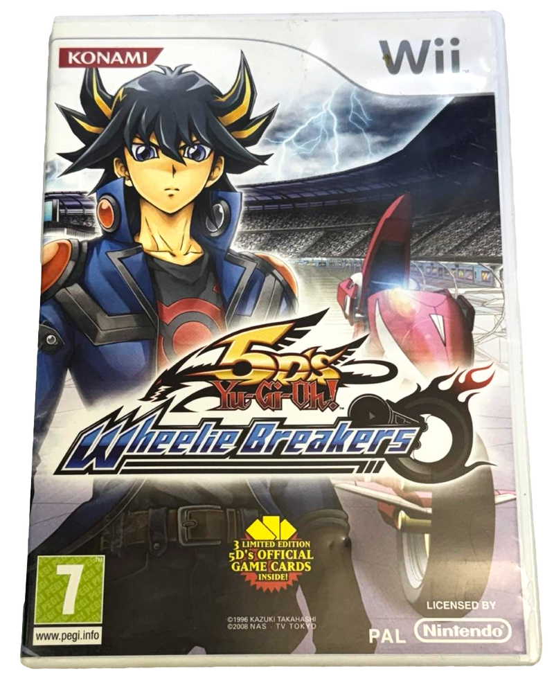 Yu-Gi-Oh! 5D's Wheelie Breakers Nintendo Wii PAL *Complete* Wii U Compatible (Preowned)