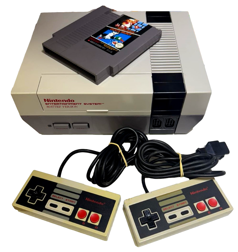 NES Nintendo Console + 2 Controller PAL With Super Mario Bros Fully Recapped