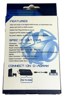 PS2 to HDMI Video Converter And HDMI Cable *Brand New* Playstation 2