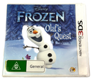 Frozen Olaf's Quest Nintendo 3DS 2DS Game (Preowned)