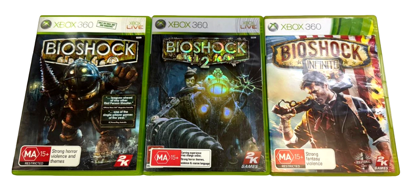 Bioshock Bundle 1, 2 and Infinite XBOX 360 PAL (Preowned)