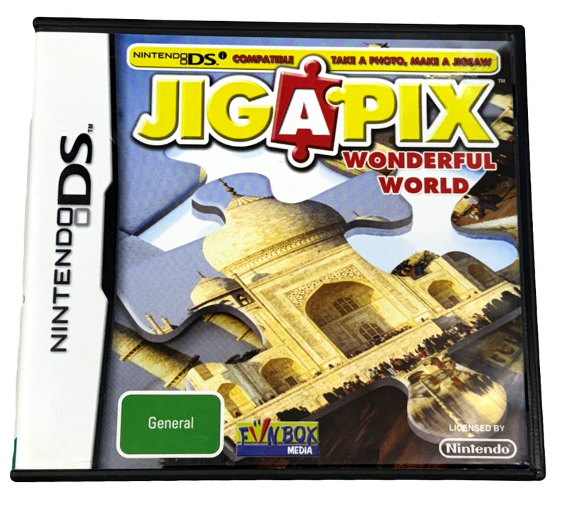 Jig A Pix Wonderful World Nintendo DS 2DS 3DS Game *Complete* (Preowned)