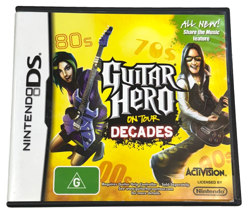 Guitar Hero on Tour Decades Nintendo DS 2DS 3DS Game *Complete* (Preowned)