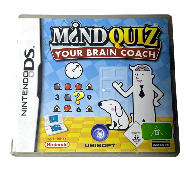 Mind Quiz Your Brain Coach Nintendo DS 2DS 3DS Game *Complete* (Preowned)