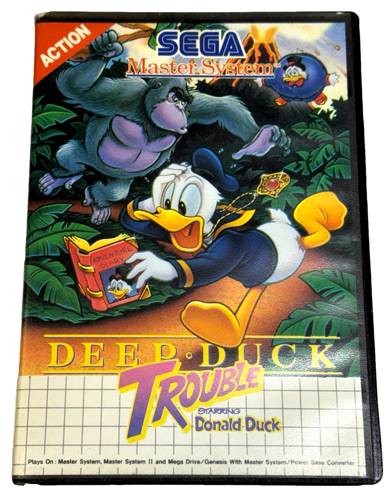 Deep Duck Trouble Starring Donald Duck Sega Master System *Complete* (Preowned)