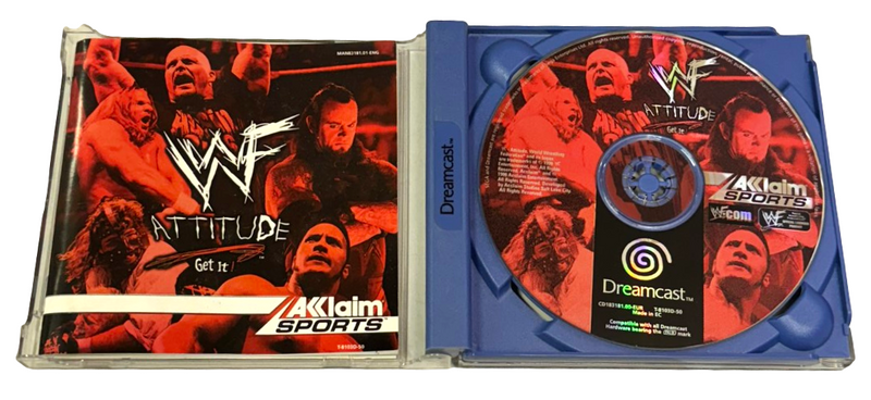 WWF Attitude Get It Sega Dreamcast PAL *Complete* (Preowned)