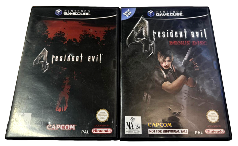 Resident Evil 4 and Bonus Disc Nintendo Gamecube PAL *Complete* (Preowned)