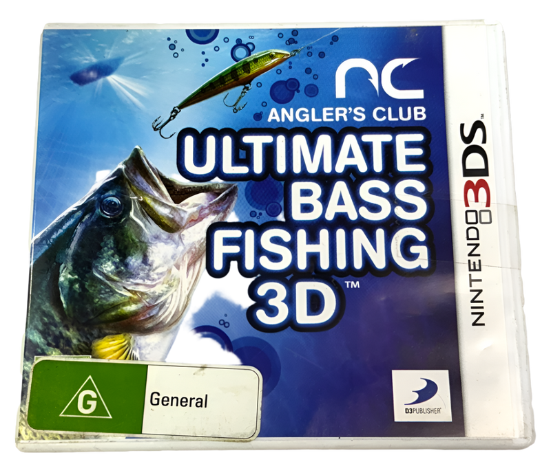 Angler's Club Ultimate Bass Fishing Nintendo 3DS 2DS Game (Preowned)