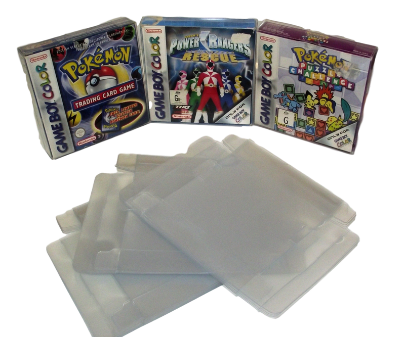 Nintendo Gameboy Color Box Clear Sleeve Protector Covers Dropdown Menu