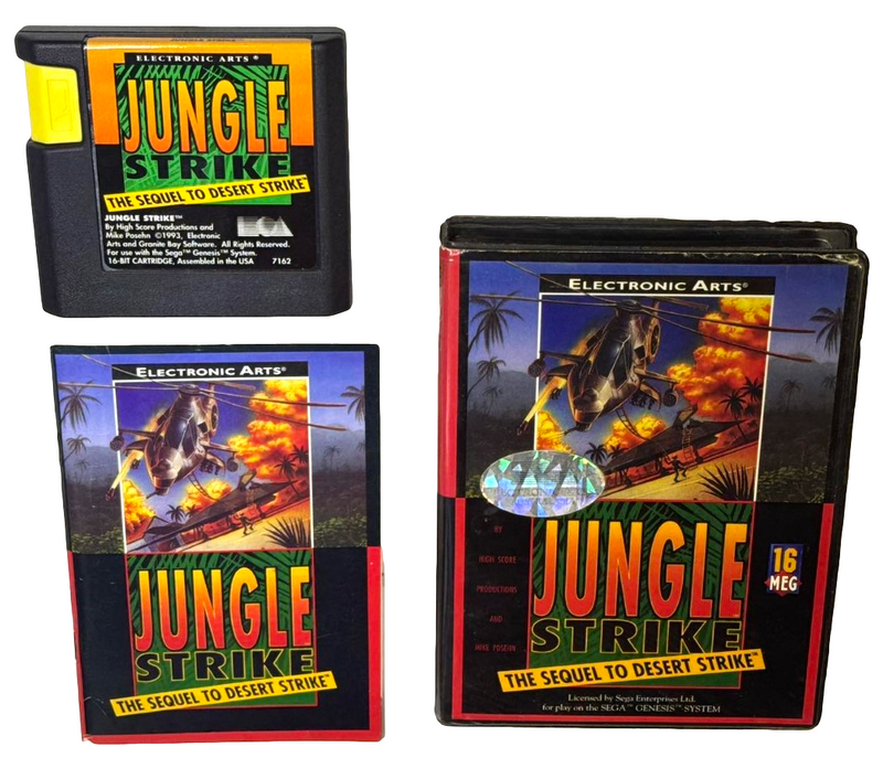 Jungle Strike The Sequel to Desert Strike Sega Mega Drive *Complete* (Preowned)