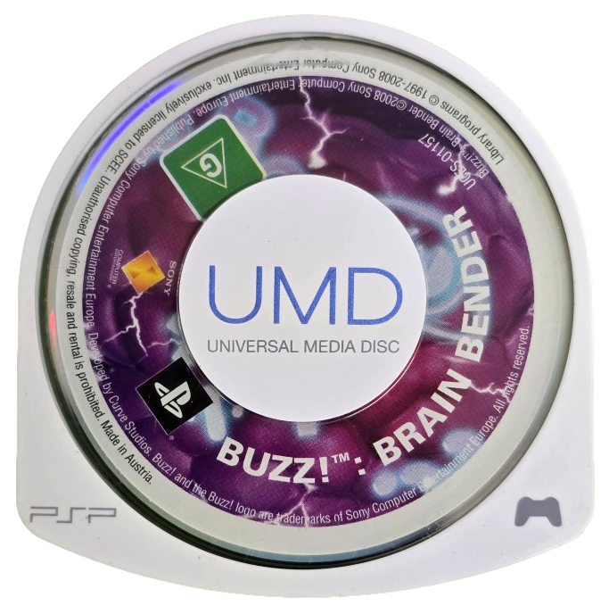 Buzz! Brain Bender Sony PSP Game Disc Only (Preowned)