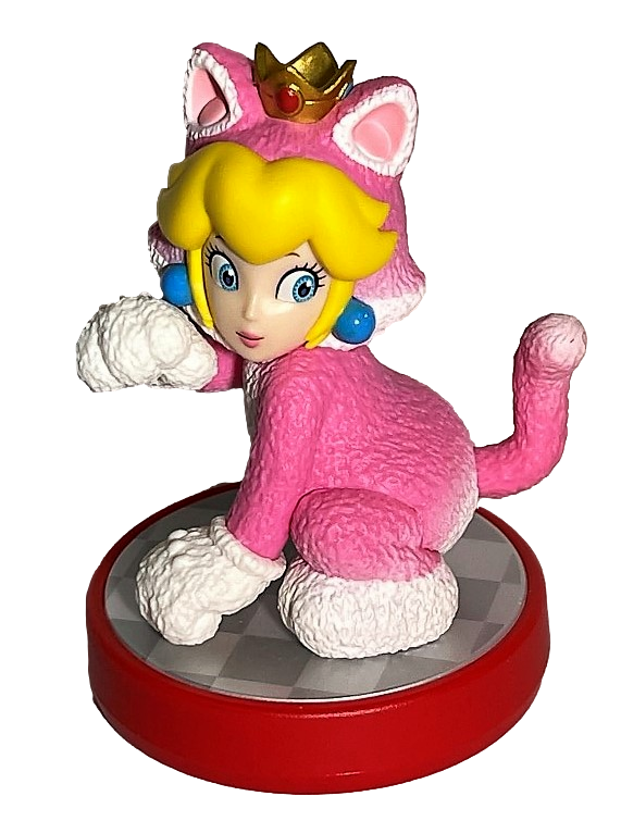 Super Mario Collection Cat Peach Nintendo Amiibo Loose (Preowned)