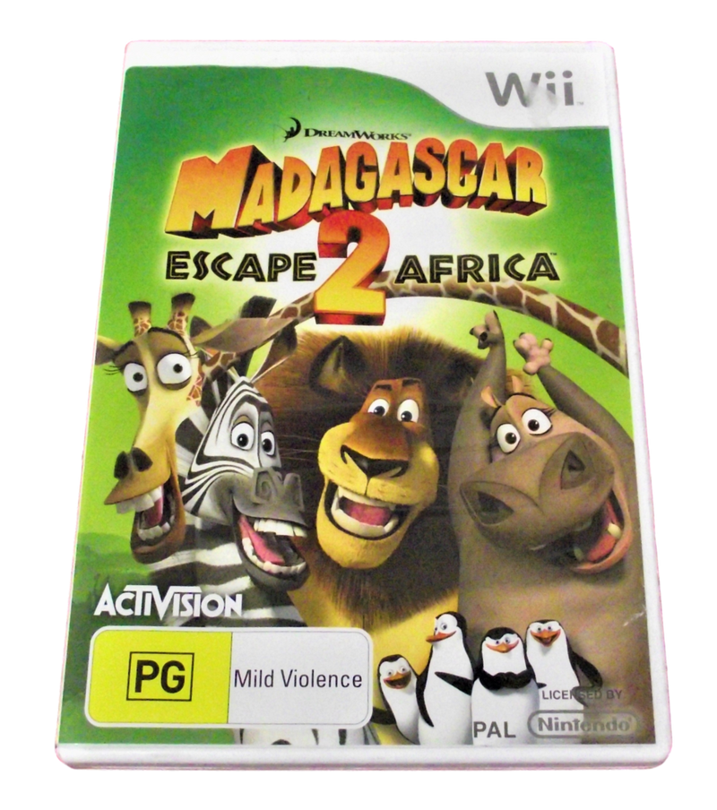 Madagascar Escape 2 Africa Nintendo Wii PAL *Complete* Wii U Compatible (Preowned)