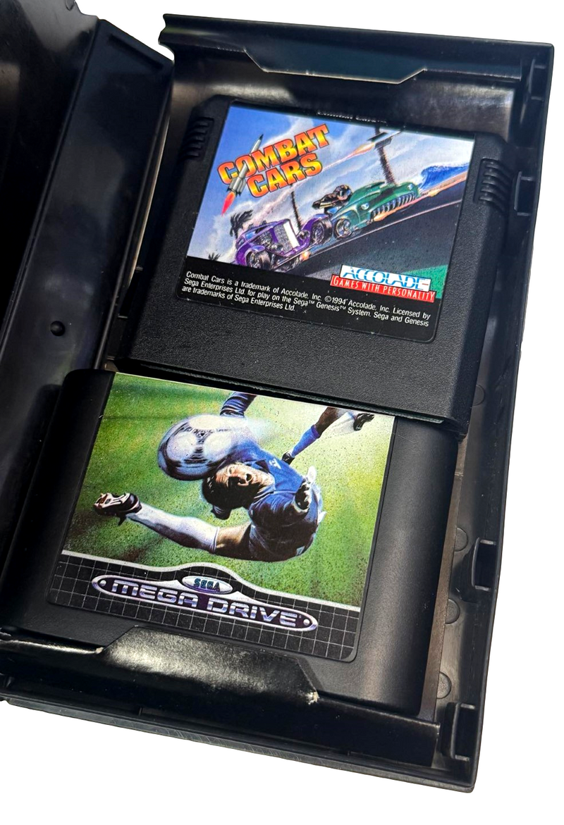 Double Pack Combat Cars and World Cup Italia 90 Sega Mega Drive *Complete* (Preowned)