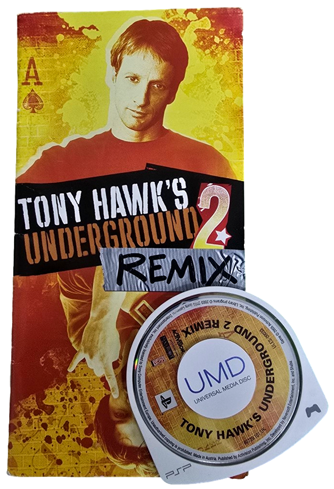 Tony Hawk's Underground 2 Remix Sony PSP Game Disc And Manual Only (Preowned)