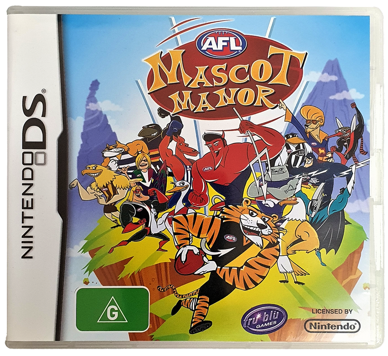 AFL Mascot Manor Nintendo DS 2DS 3DS Game *Complete* (Pre-Owned)