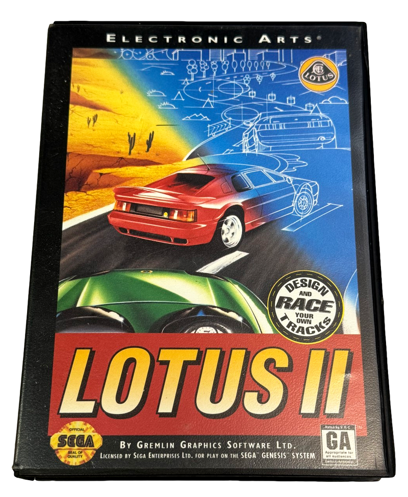 Lotus II Sega Mega Drive *Complete* (Ex Rental) (Preowned)