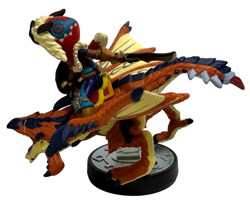 Monster Hunter Collection One-Eyed Rathalos & Rider Boy Nintendo Amiibo Loose (Preowned)