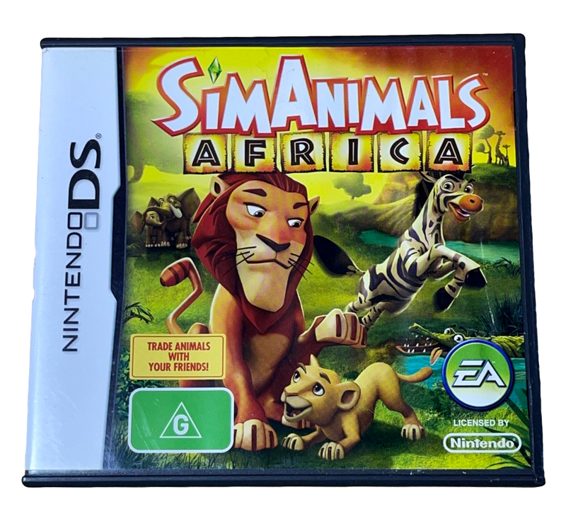 Sim Animals Africa Nintendo DS 2DS 3DS Game *No Manual* (Preowned)