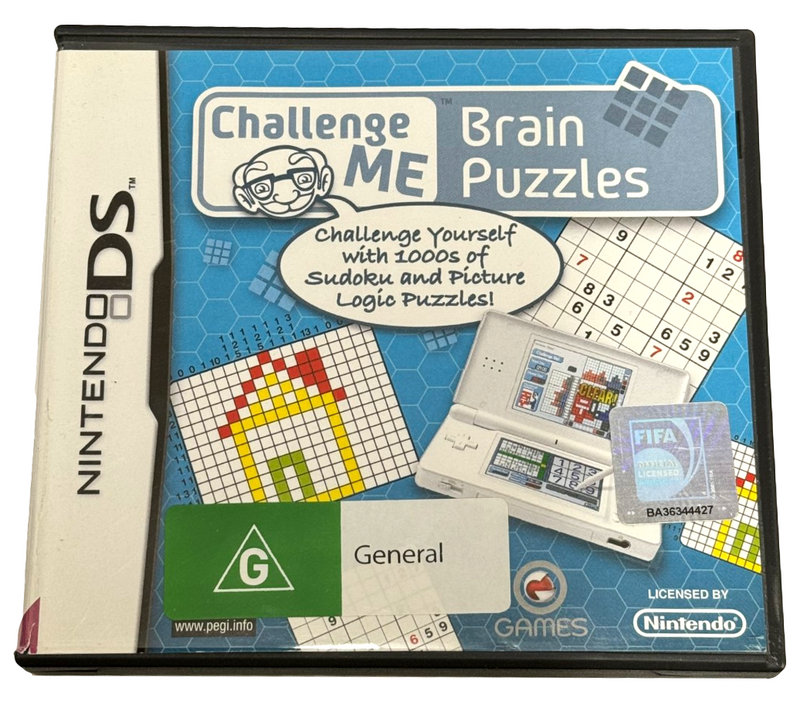 Challenge Me Brain Puzzles Nintendo DS 2DS 3DS Game *Complete* (Preowned)