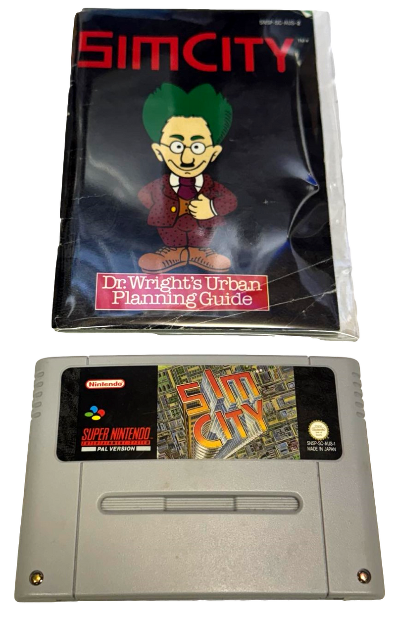 Sim City Nintendo SNES PAL *Cart and Manual* (Preowned)