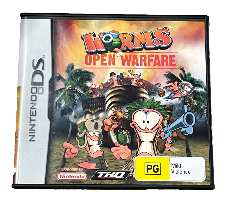 Worms Open Warfare Nintendo DS 2DS 3DS Game *Complete* (Preowned)