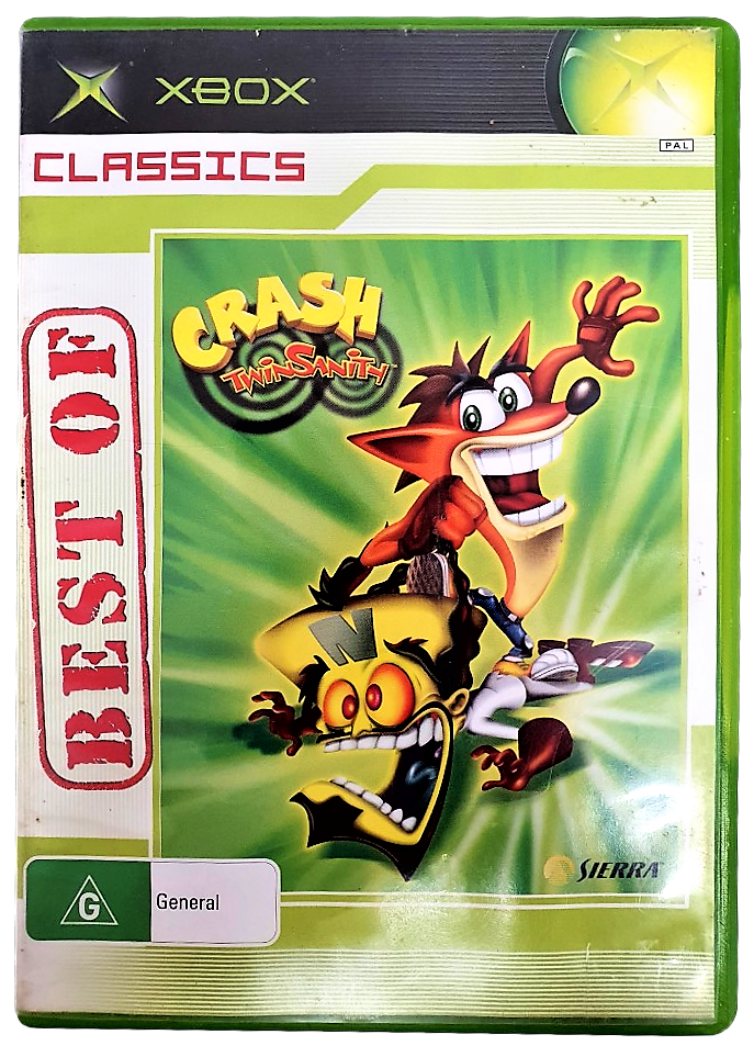 Crash Twinsanity XBOX Original PAL Classics *No Manual* (Preowned)