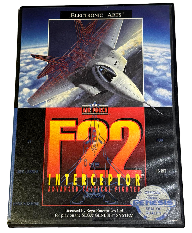 Air Force F22 Interceptor Sega Mega Drive PAL *No Manual* (Preowned)