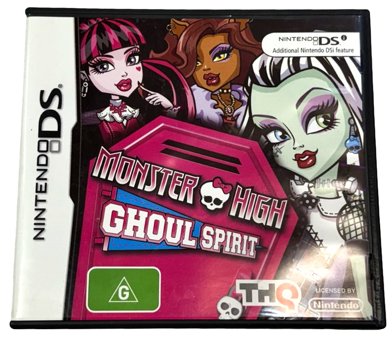 Monster High Ghoul Spirit DS 2DS 3DS Game *No Manual* (Preowned)