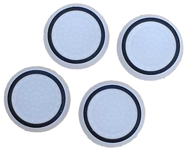 Thumb Grips x2 For PS4 PS5 XBOX ONE Xbox Series X Toggle Cap - Translucent White