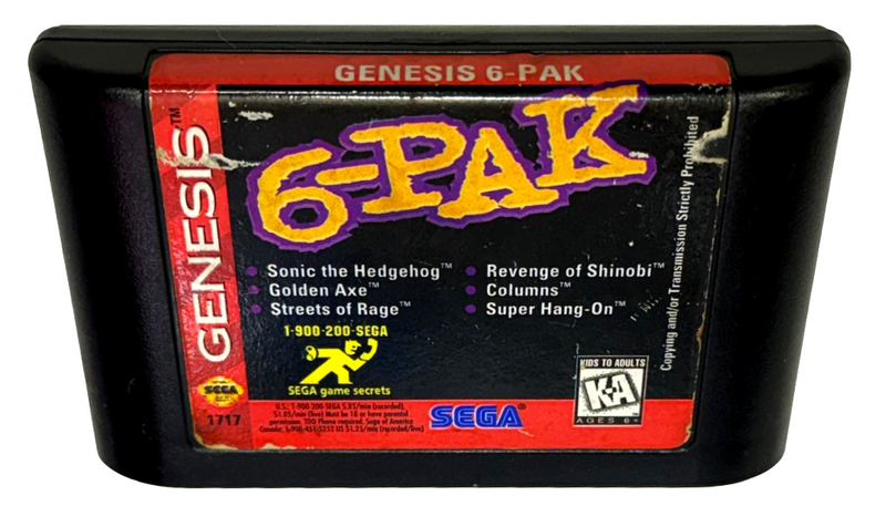 Genesis 6-Pak Sega Genesis *Cartridge Only* NTSC (Preowned)