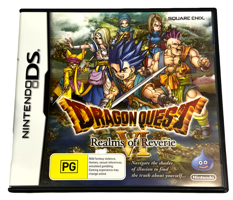 Dragon Quest VI Realms of Reverie Nintendo DS 2DS 3DS Game *Complete (Preowned)