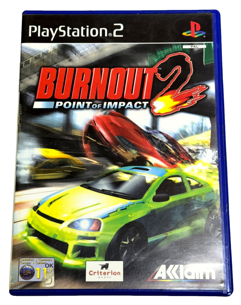 Burnout 2 Point of Impact Sony PS2 PAL *Complete* (Preowned)