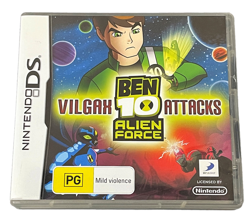 Ben 10 Alien Force Vilgax Attacks Nintendo DS 2DS 3DS Game *No Manual* (Preowned)