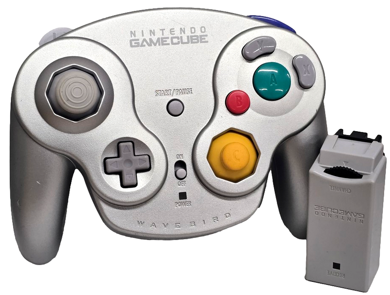 Platinum Nintendo Gamecube Wavebird Controller + Receiver Dongle DOL0040
