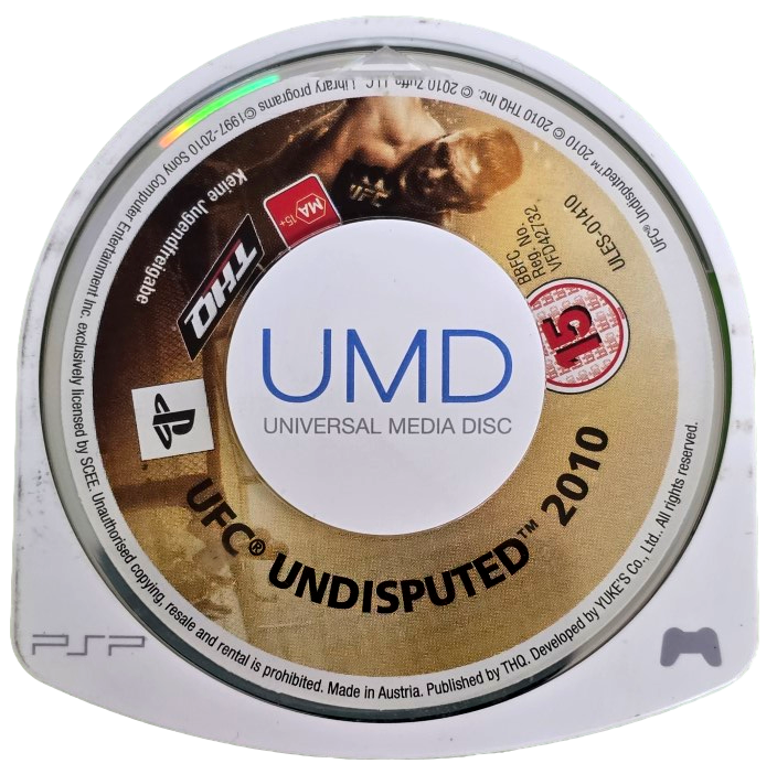 UFC Undisputed 2010 Sony PSP Game Disc Only (Preowned)