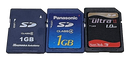 Ramdom SD Secure Digital Memory Cards SD Nintendo 3DS DSi Camera Sandisk Lexar (Preowned)