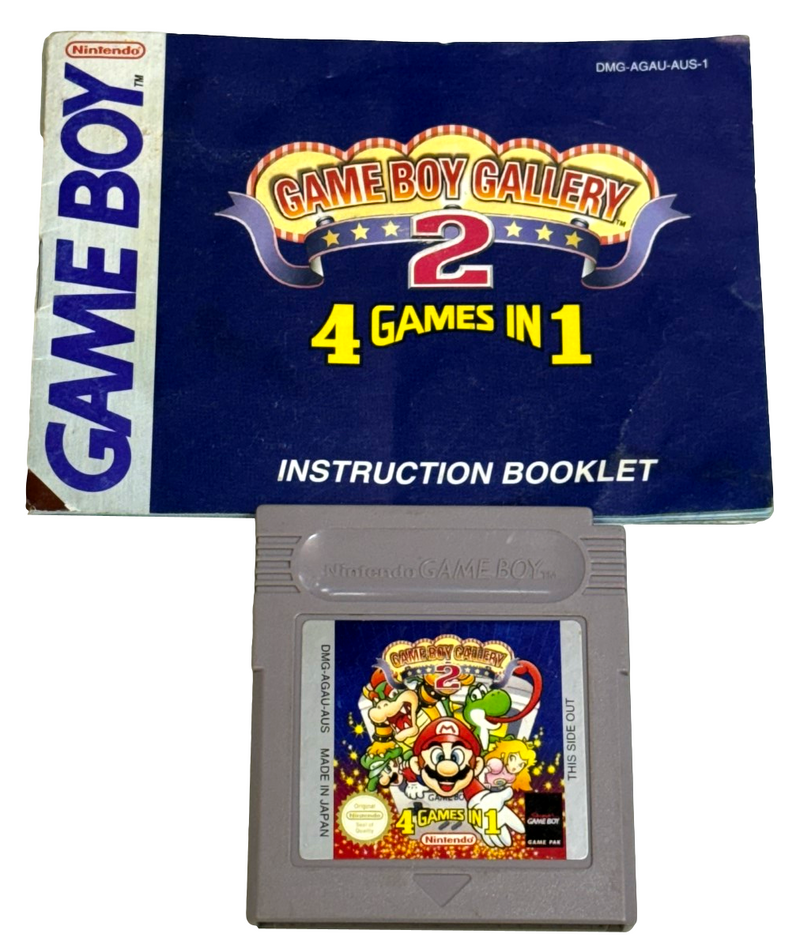 Gameboy Gallery 2, 4 Games in 1 Nintendo Gameboy *Manual* (Preowned)