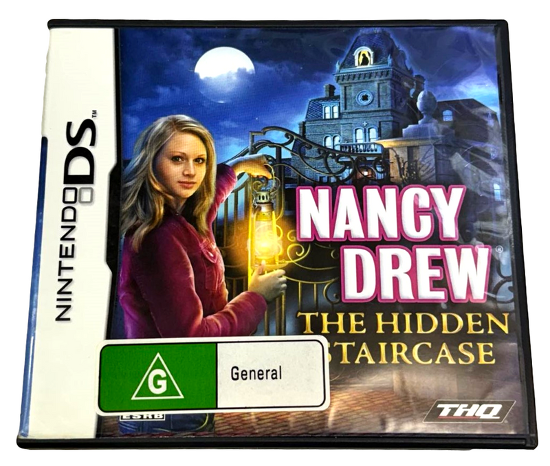 Nancy Drew The Hidden Staircase Nintendo DS 2DS 3DS Game *Complete* (Preowned)