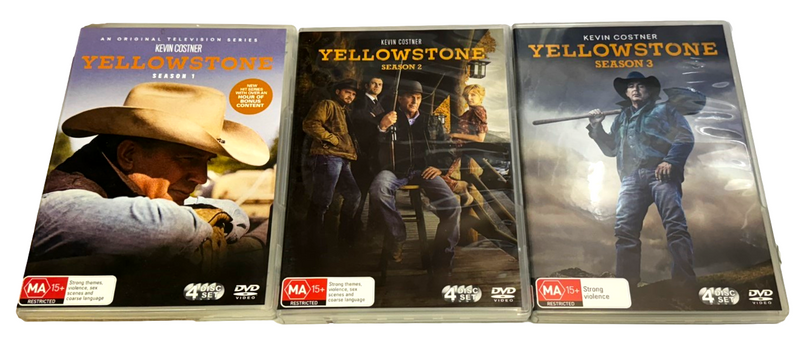 Yellowstone Seasons 1,2 and 3 DVD