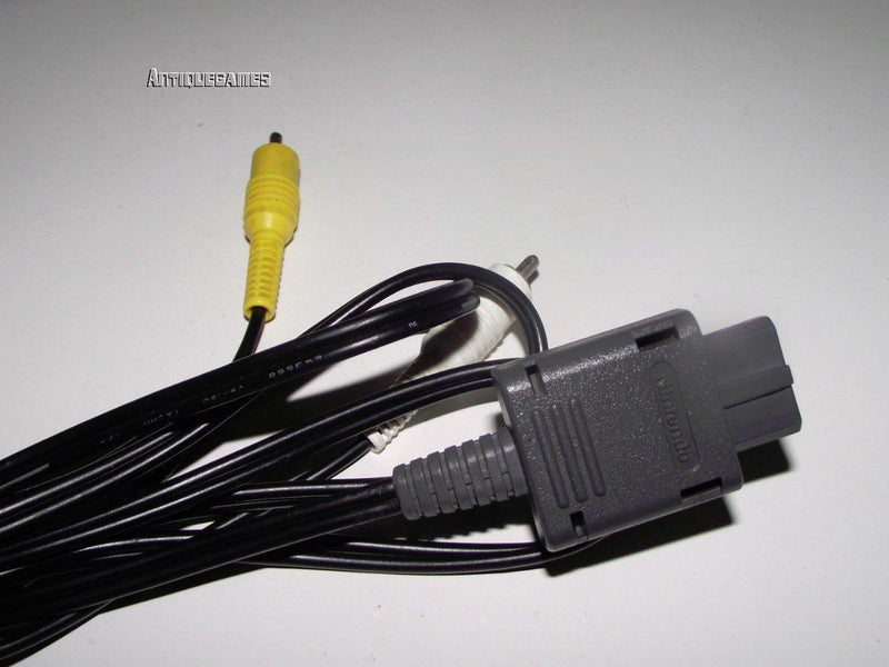 Nintendo SNES, N64 Gamecube AV Cord Cable Leads Replacement RCA Genuine OriginalN64 (Preowned)
