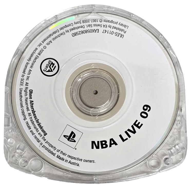 NBA Live 09 Sony PSP Game Disc Only (Preowned)