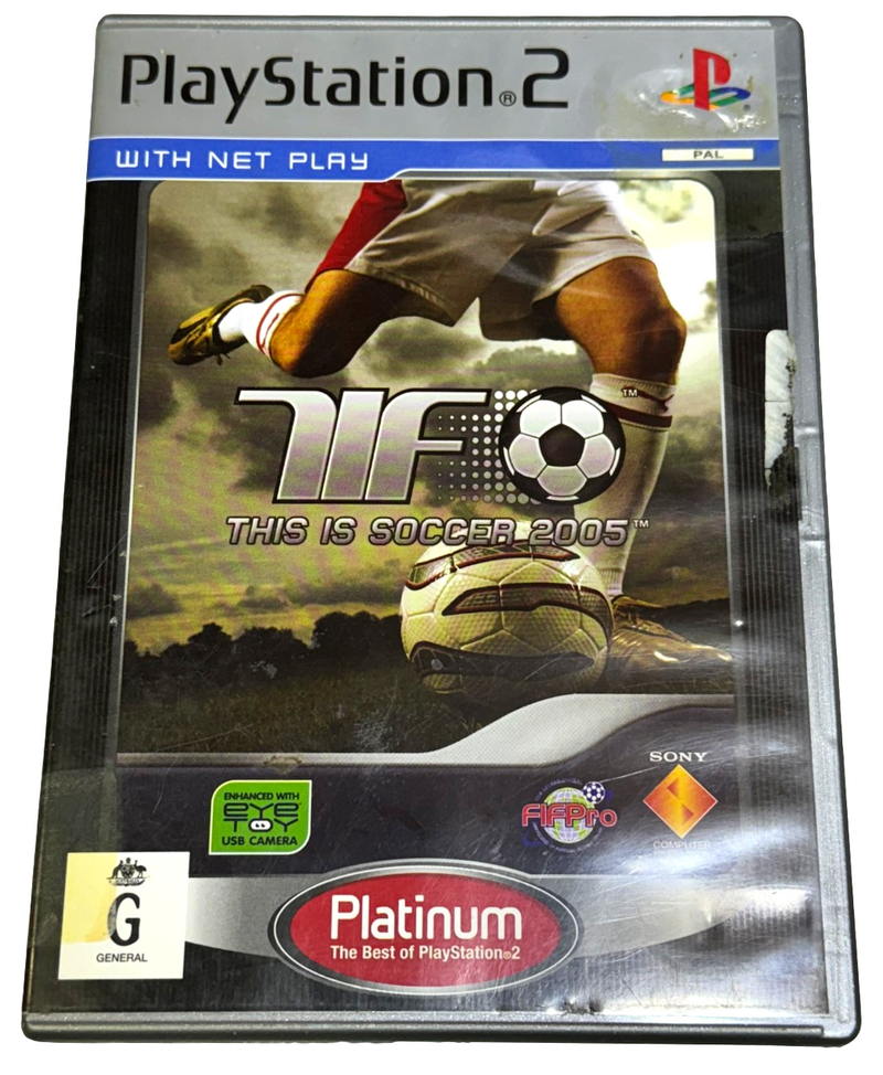 This is Soccer 2005 PS2 (Platinum) PAL *No Manual* (Preowned)